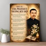  Tranh Gỗ Công Giáo Kinh Cha Trương Bửu Diệp - Quà Tặng Bình An, Đền Tạ, Xin Ơn (In Trực Tiếp Lên Gỗ Cao Cấp) 