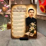  Tranh Gỗ Công Giáo Kinh Cha Trương Bửu Diệp - Quà Tặng Bình An, Đền Tạ, Xin Ơn (In Trực Tiếp Lên Gỗ Cao Cấp) 