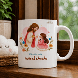  Ly Sứ Quà Tặng Rước Lễ Lần Đầu Cho Bé Gái (In Tên Theo Yêu Cầu) 