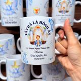  Quà Tặng Thêm Sức Bé Trai - Ly Sứ In Hình Chúa Thánh Thần và Ngày Lãnh Nhận Bí Tích Thêm Sức Beati 