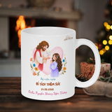  Ly Sứ Quà Tặng Kỷ Niệm Thánh Lễ Thêm Sức Cho Bé Gái (In Tên Theo Yêu Cầu) 