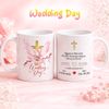  Quà Cưới Công Giáo - Ly Sứ In Lời Nguyện Và Tên Đôi Hôn Phối 