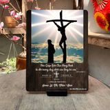  Tranh Gỗ Kỷ Niệm Khấn Dòng - Thánh Giá Và Ánh Sáng 