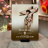  Tranh Gỗ Công Giáo Quà Tặng Cho Các Sơ - Hình Ảnh Chúa Giêsu Chịu Nạn 