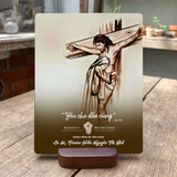  Tranh Gỗ Công Giáo Quà Tặng Cho Các Sơ - Hình Ảnh Chúa Giêsu Chịu Nạn 