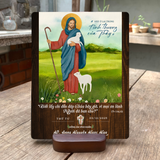  Tranh Gỗ Kỷ Niệm Khấn Dòng - Chúa Là Mục Tử Chăn Chiên 