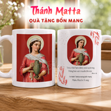  Quà Công Giáo Mừng Bổn Mạng Thánh Mátta 29/7 - Ly Sứ Tặng Quà Theo Tên Thánh Mácta 