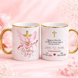  Quà Cưới Công Giáo - Ly Sứ In Lời Nguyện Và Tên Đôi Hôn Phối 