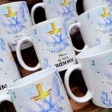  Quà Tặng Thêm Sức Bé Trai - Ly Sứ In Hình Chúa Thánh Thần và Ngày Lãnh Nhận Bí Tích Thêm Sức Beati 