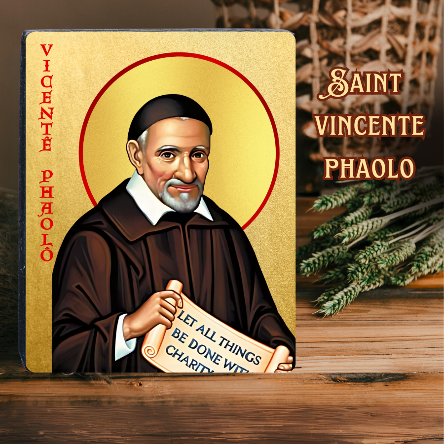  Tranh Thánh Vincente Phaolô – Quà Tặng Công Giáo Ý Nghĩa & Bổn Mạng Bác Ái 