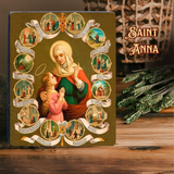  Tranh Công Giáo Hình Ảnh Bà Thánh Anna | Tranh Gỗ Công Giáo Đẹp & Ý Nghĩa Đức Tin 