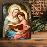  Tranh Công Giáo Hình Ảnh Bà Thánh Anna | Tranh Gỗ Công Giáo Đẹp & Ý Nghĩa Đức Tin 