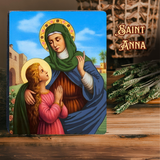  Tranh Công Giáo Hình Ảnh Bà Thánh Anna | Tranh Gỗ Công Giáo Đẹp & Ý Nghĩa Đức Tin 