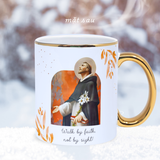  Thánh Đa Minh - Quà Công Giáo Cao Cấp, Tặng Quà Linh Mục Ý Nghĩa, Cốc Sứ Viền Gold Beati 