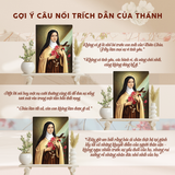  Tranh Gỗ Tự Nhiên Bà Thánh Têrêsa Hài Đồng Giêsu – Điểm Tựa Bình An Cho Góc Cầu Nguyện Tâm Tình 