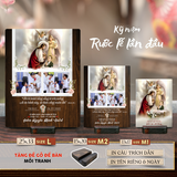  Tranh Gỗ Quà Tặng Rước Lễ Lần Đầu Cho Bé Trai – Nghệ Thuật Ghép Ảnh Cổ Điển & Cá Nhân Hóa 