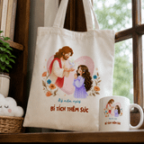  Túi Tote Vải Canvas Công Giáo In Tên & Ngày Lễ Thêm Sức Theo Yêu Cầu (Quà Tặng Thiêng Liêng Biện Phân Đức Tin) 