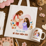  Túi Tote Vải Canvas Công Giáo In Tên & Ngày Lễ Thêm Sức Theo Yêu Cầu (Quà Tặng Thiêng Liêng Biện Phân Đức Tin) 