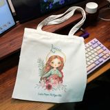  Túi Vải Công Giáo - Túi Tote Hình Thánh Lucia Đáng Yêu Beati 