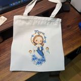  Túi Vải Công Giáo, Túi Canvas In Hình Đức Mẹ Maria Chibi Dễ Thương 