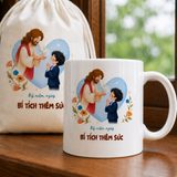  Túi Tote Vải Canvas Công Giáo In Tên & Ngày Kễ Thêm Sức Cho Bé Trai (Quà Tặng Kỷ Niệm Trưởng Thành Đức Tin) 