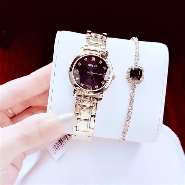 Set Đồng Hồ GUESS Gold Tone Analog GW0532L4