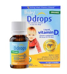 Siro Baby DDROPS Liquid Vitamin D3 400IU