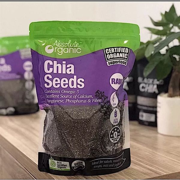 Hạt Chia Úc ABSOLUTE ORGANIC Chia Seeds - 1kg