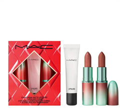 Set Son MAC 2 Macximal Matte Lipsticks + Lipglass Clear