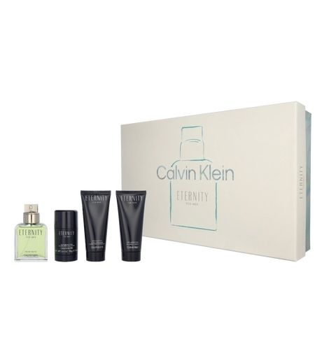 Set Nước Hoa CALVIN KLEIN Eternity EDT 100ml + Hair&Body Wash 100ml + Shave Balm 100ml + Deodorant Stick 75ml