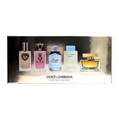 Set Nước Hoa DOLCE&GABBANA Travel - Devotion EDP 5ml + EDP 5ml + Dolce Blue Jasmine EDP 5ml + Light Blue EDT 4.5ml + The One EDP 5ml