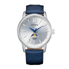 Đồng Hồ CITIZEN Quartz Silver Dial Blue AK5000-03A
