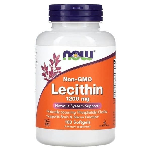 Viên Uốn NOW Lecithin 1200mg Nervous System Support