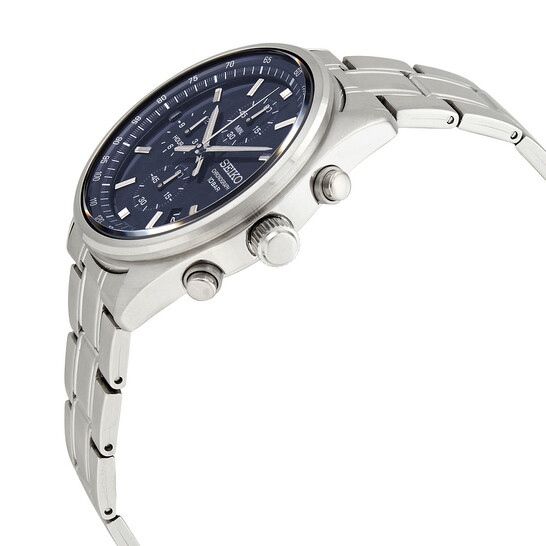 Đồng Hồ SEIKO Chronograph Quartz Blue Dial SSB377P1