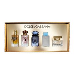 Set Nước Hoa DOLCE&GABBANA Travel - Devotion EDP 5ml + EDP 5ml + Dolce Blue Jasmine EDP 5ml + Light Blue EDT 4.5ml + The One EDP 5ml
