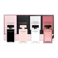 Set Nước Hoa NARCISO RODRIGUEZ: For Her EDT + For Her EDP + Pure Musc EDP + Musc Noir Rose EDP