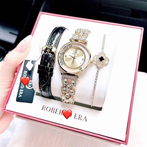 Set Đồng Hồ ROBERTO Era Quartz Size 32mm
