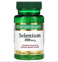 Viên Uống NATURE'S BOUNTY Selenium 200mcg