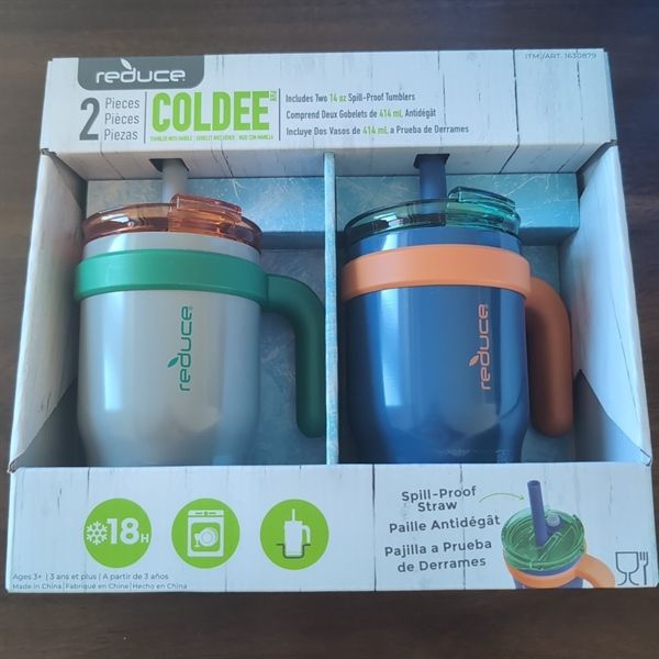 Set Ly Giữ Nhiệt REDUCE Coldee 414ml x 2
