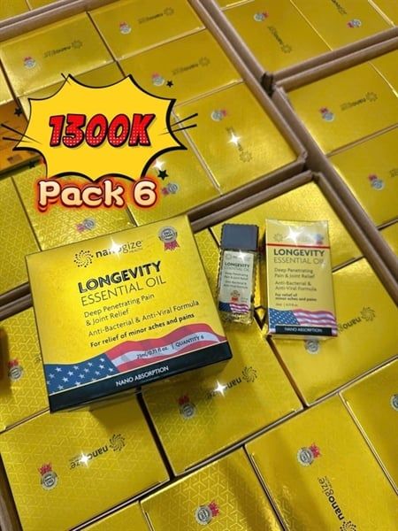 Dầu Lăn Vàng NANOGIZE Longevity Essential Oil 21ml