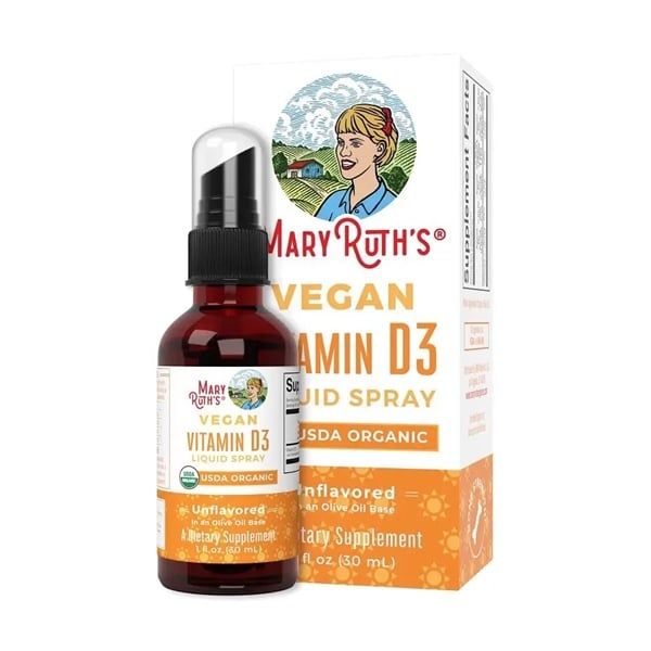 Siro MARY RUTH'S Vegan Vitamin D3 Liquid Spray Unflavored