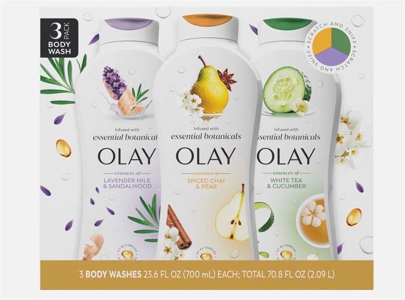 Set Sữa tắm OLAY Essential Botanicals 3 x 700ml
