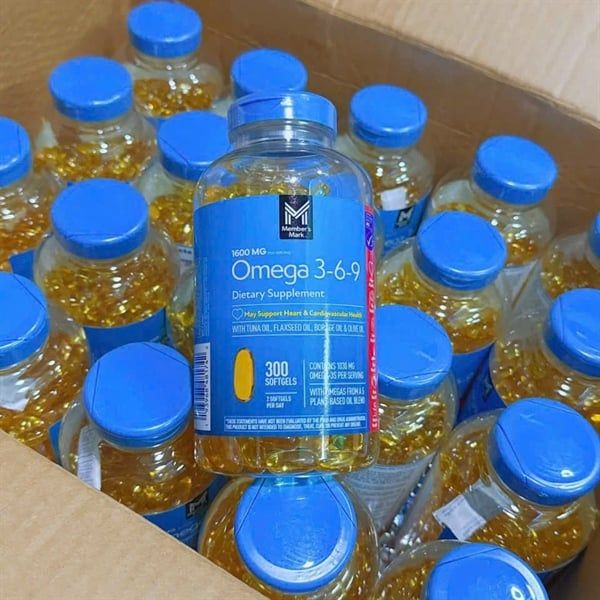 Viên Uống MEMBER'S MARK Omega 3-6-9 1600mg Dietary Supplement