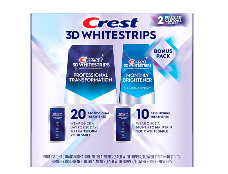 Set Dán Trắng Răng CREST 3D Whitestrips Up To 32 Levels Whiter Teeth