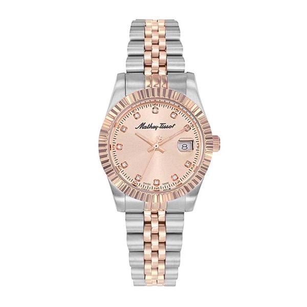 Đồng Hồ MATHEY TISSOT Mathy III Quartz Pink Dial D810RSAL