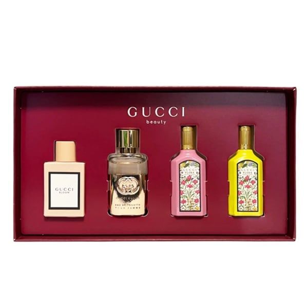Set Nước Hoa GUCCI Bloom - Gucci Guilty - Flora Gardenia - Flora Orchid 4x5ml