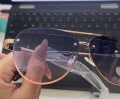 Kính GUESS Factory Women's Rose Gold Aviator Sunglasses GF0386-28W Size 63