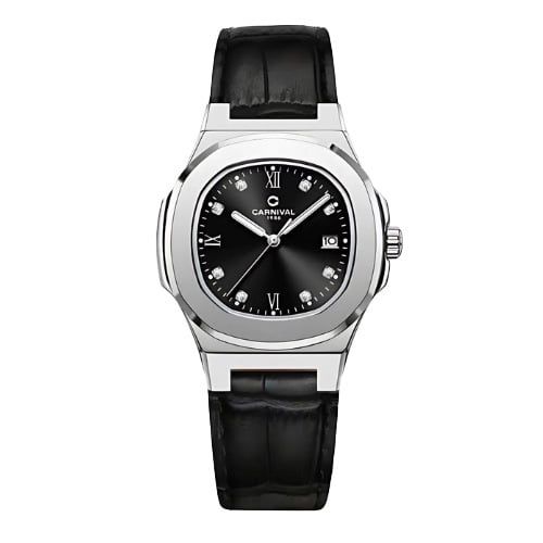 Đồng Hồ CARNIVAL 8160L - Trắng Đen