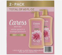 Sữa Tắm CARESS Daily Silk Floral Oil Essence White Peach & Orange Blossom 887mlx2