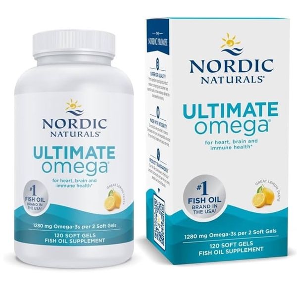 Viên Uống NORDIC NATURALS Ultimate Omega 1280mg Omega-3s Per 2 Soft Gels Great Lemon Taste
